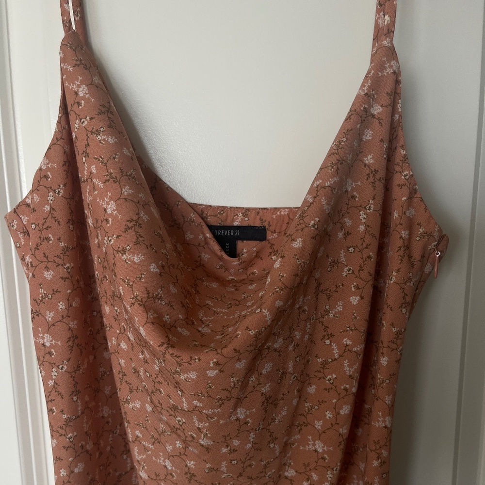Orange mini summer dress